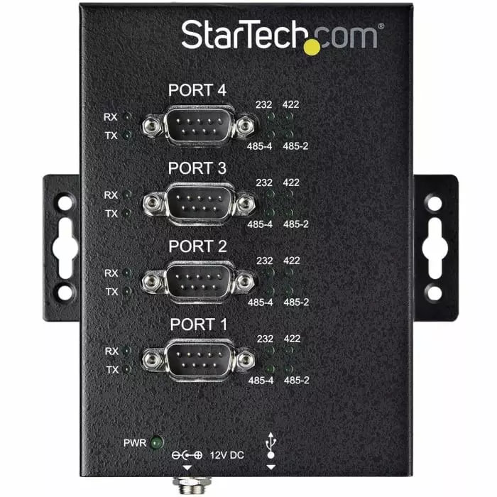 StarTech.com RS232 RS422 RS485 USB B Male to D-sub 9 Pin Female Interface Converter, ICUSB234854I