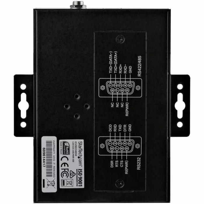StarTech.com RS232 RS422 RS485 USB B Male to D-sub 9 Pin Female Interface Converter, ICUSB234854I