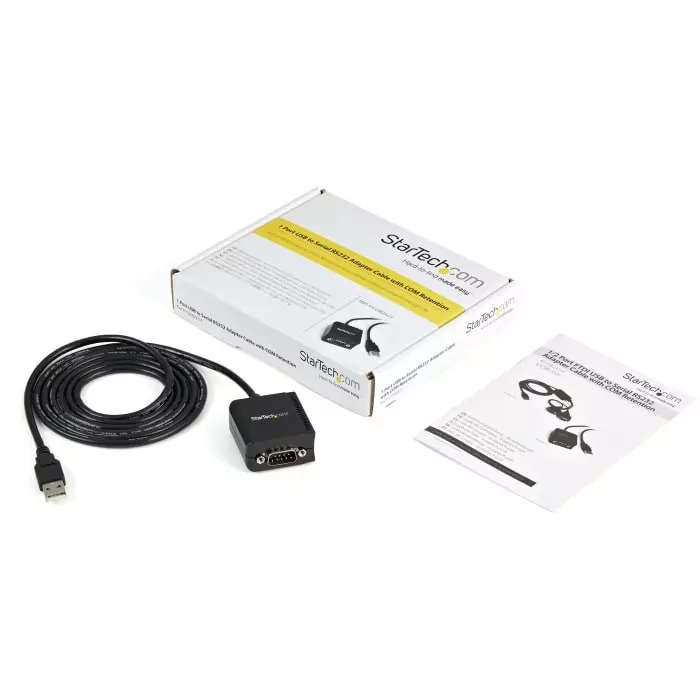 StarTech.com RS232 USB A Male to D-sub 9 Pin Male Converter Cable, ICUSB2321F