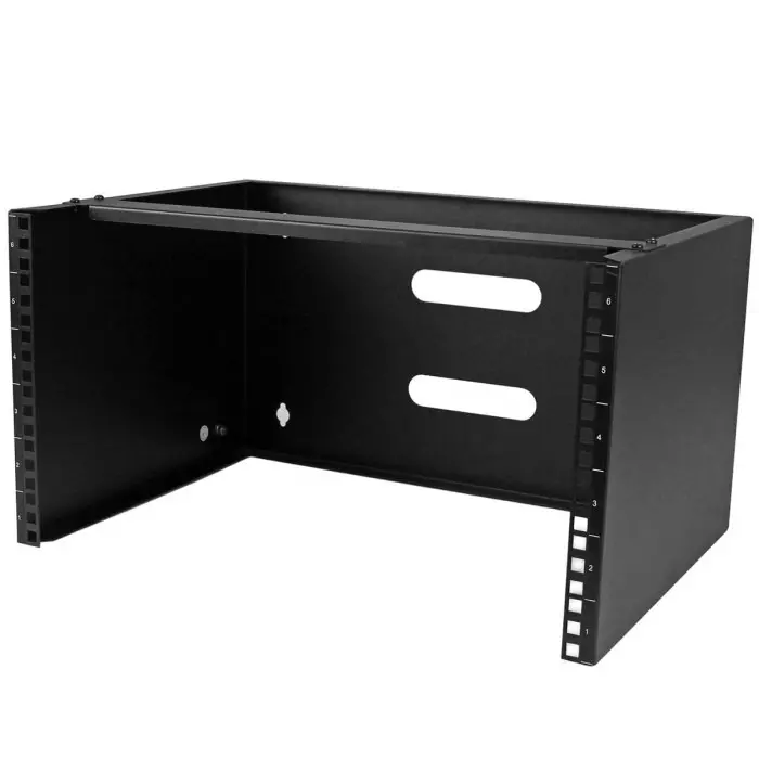 StarTech.com Black 6U Steel Server Rack with 2-Post Frame, WALLMOUNT6