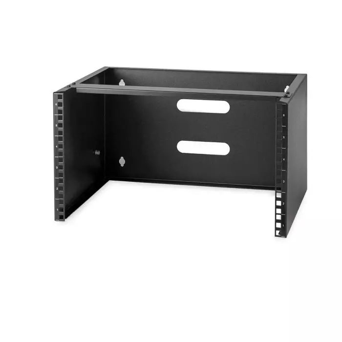 StarTech.com Black 6U Steel Server Rack with 2-Post Frame, WALLMOUNT6