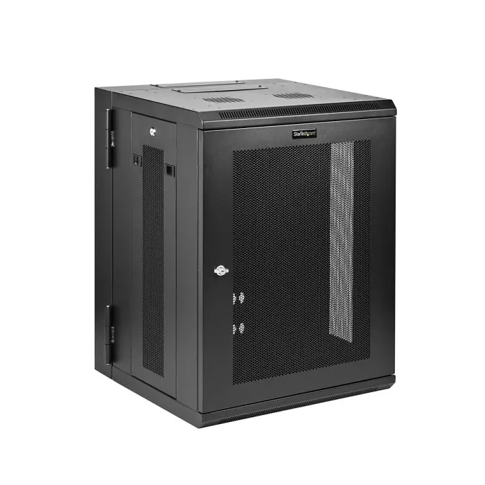 StarTech.com Black 15U Server Rack 610 x 772 x 553mm, RK1520WALHM