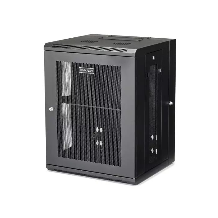 StarTech.com Black 15U Server Rack 610 x 772 x 553mm, RK1520WALHM