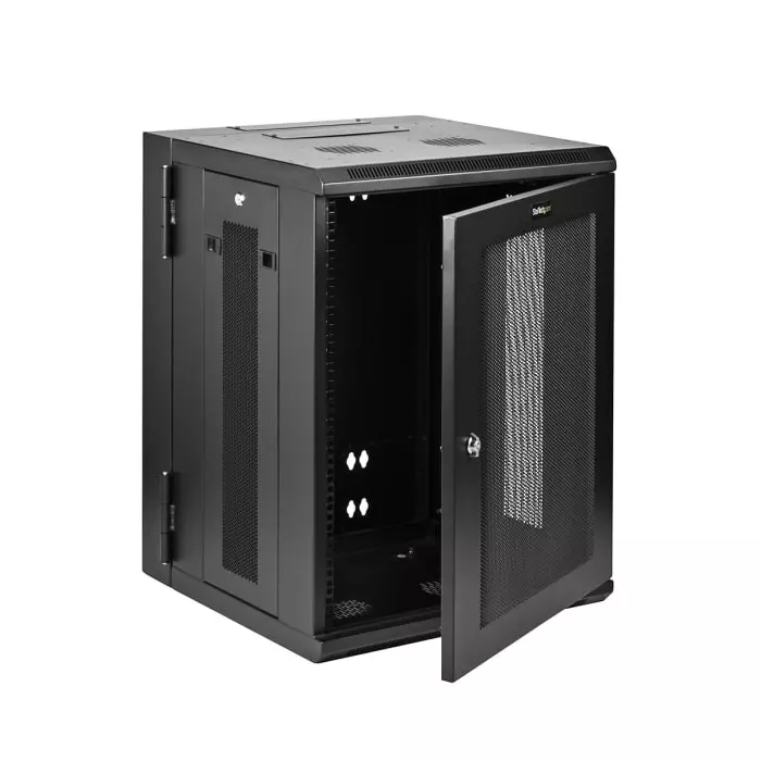 StarTech.com Black 15U Server Rack 610 x 772 x 553mm, RK1520WALHM