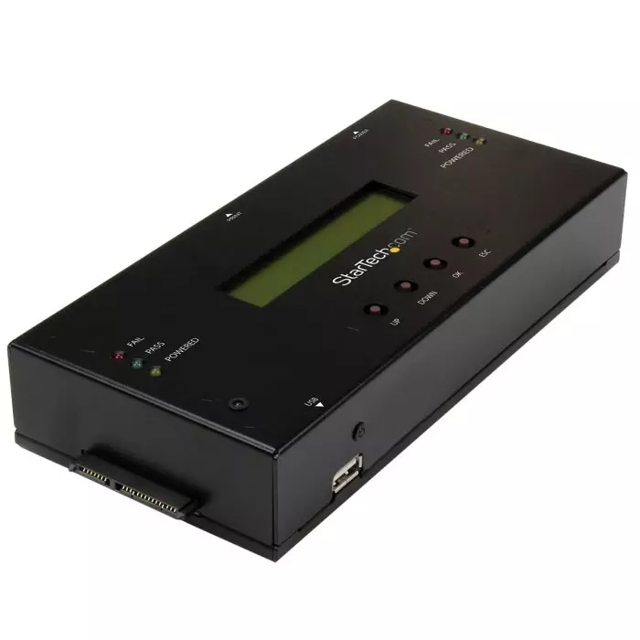 StarTech.com USB Type A DB-9 Hard Drive Docking Station for 2 Drives SAS SATA Hard Drive 2.5 x 3.5in, SATSASDUPE11
