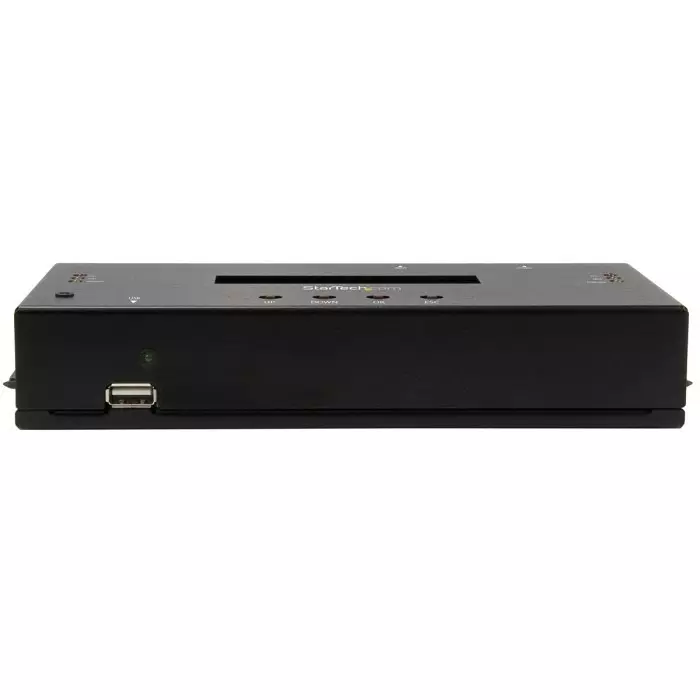 StarTech.com USB Type A DB-9 Hard Drive Docking Station for 2 Drives SAS SATA Hard Drive 2.5 x 3.5in, SATSASDUPE11