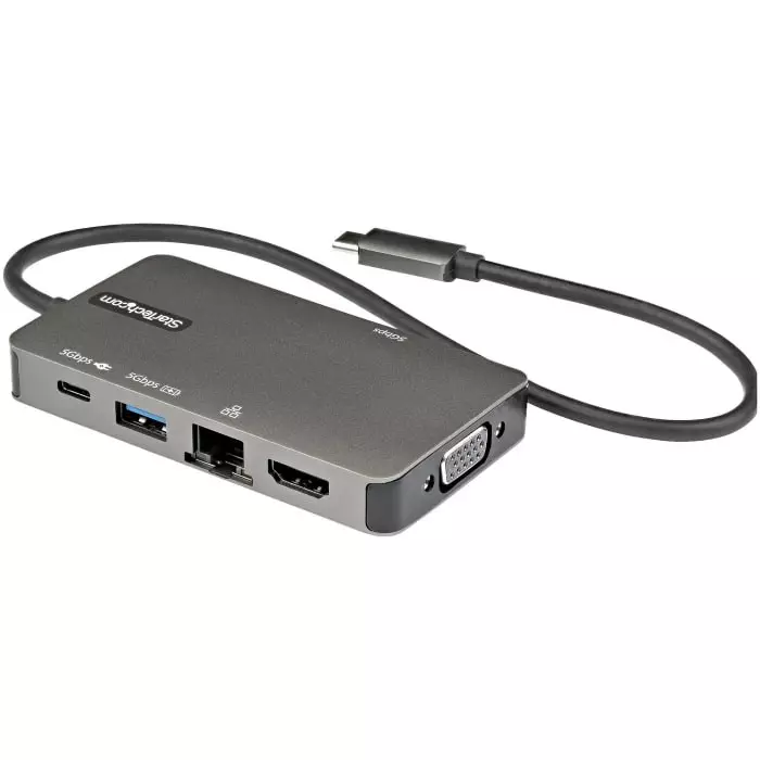 StarTech.com 4K USB-C Docking Station with HDMI VGA - 3 x USB Ports USB A USB C, DKT30CHVPD2