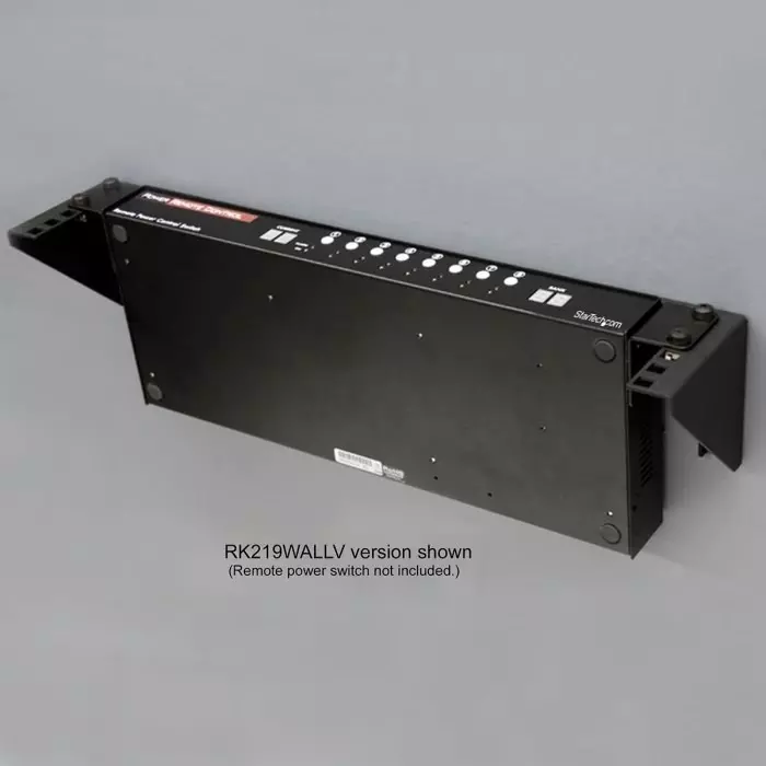 StarTech.com Black 2U Steel Server Rack with 2-Post Frame, RK219WALLV
