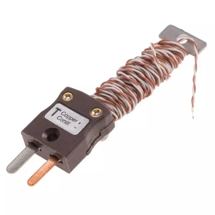 RS PRO Type T Exposed Junction Thermocouple 2 m Length 1/0.2 mm Diameter +220 °C IEC, RoHS Compliant