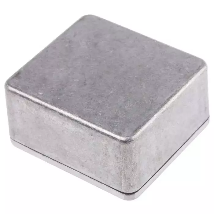 RS PRO Silver Die Cast Aluminium Enclosure IP66 Silver Lid 60 x 54.9 x 30 mm
