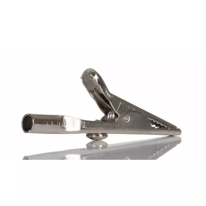 RS Pro Crocodile Clip Nickel-Plated Steel Contact 5A (Pack of 10)