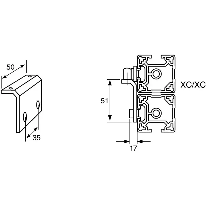 FlexLink Ball Latch Kit XC 11 mm Slot, XCEL 60 B