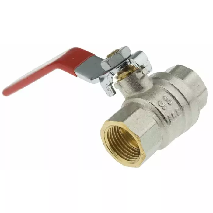 Sferaco Brass Full Bore 2 Way Ball Valve Threaded BSPP 1/2 inch 40 bar Operating Pressure, 509004