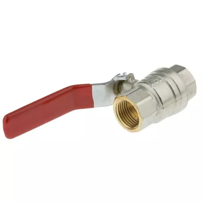 Sferaco Brass Full Bore 2 Way Ball Valve Threaded BSPP 1/2 inch 40 bar Operating Pressure, 509004