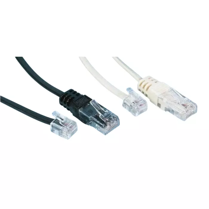 Decelect Ethernet Cable 3 m Cat5 White RJ45 to Male RJ45 Male Terminated, SPE190685