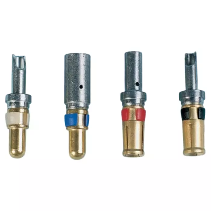 Amphenol ICC DW Series Male Solder D-Sub Connector Power Contact Gold over Nickel Power 14 AWG, 8638PPS1505LF (Pack of 500)