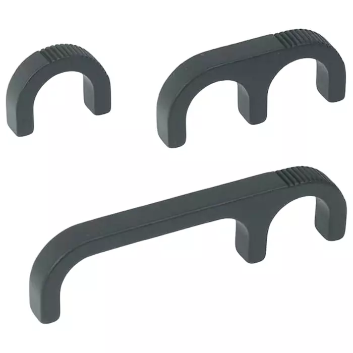 Southco Black Aluminium Handle 27 mm Height 6.4 mm Width 86 mm Length, B4-50-303-15 (Pack of 2)