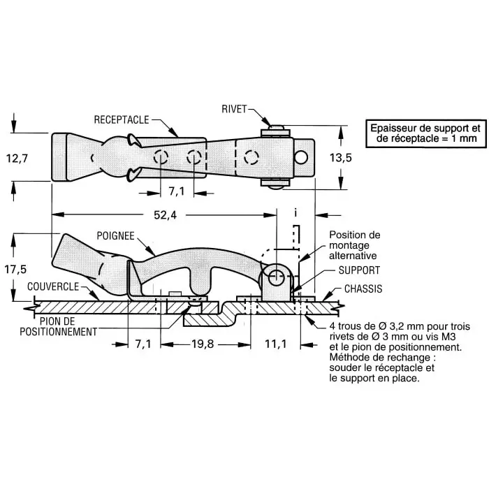 Southco Stainless Steel Hasp Staple 78.6x17.9 mm, 37-10-061-20 (Pack of 2)