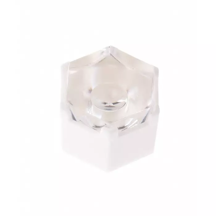 Polymer Optics Lens Assembly LED Lens & Holder, 14.9x12.9x11.35 mm, 17.55x15.2x10.6 mm Dimensions, 6° Viewing Angle, 120/180 (Pack of 2)