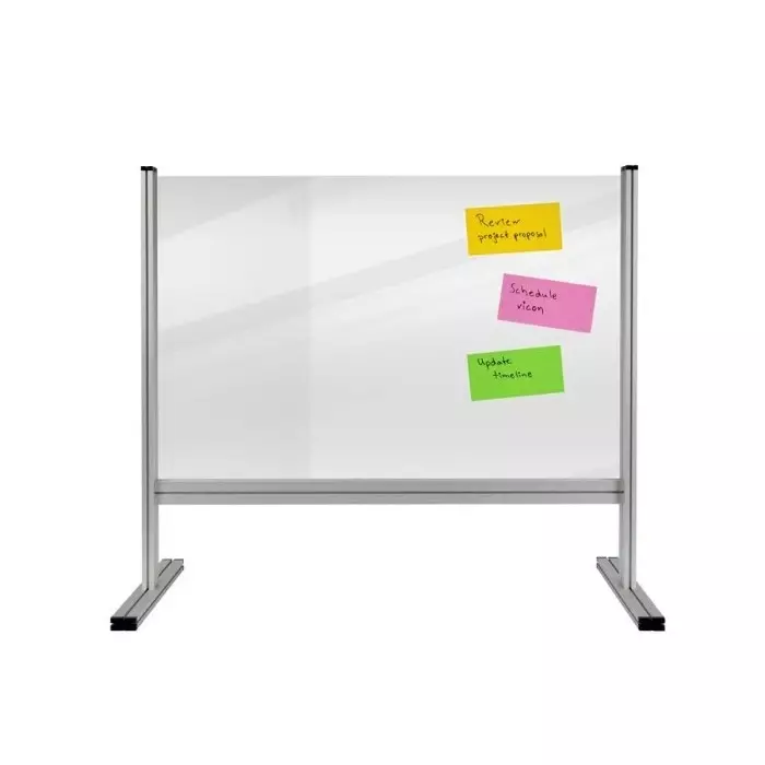 Legamaster Transparent Office Divider 650 mm Height 1000 mm Width, 7-209640