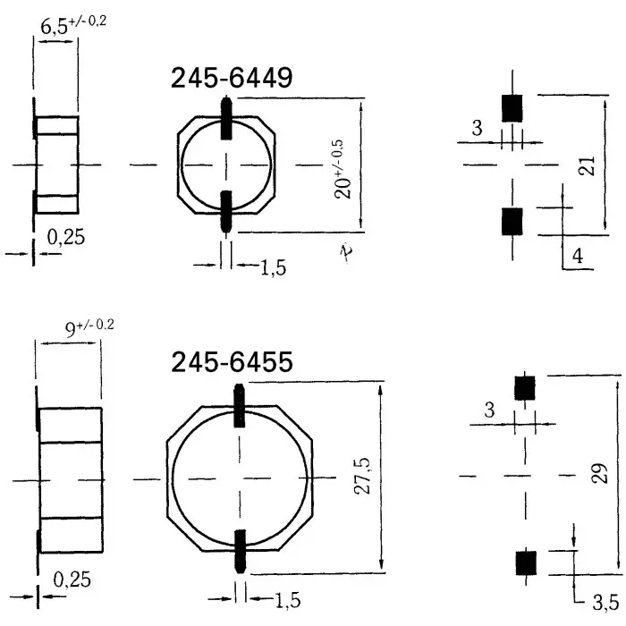 Sonitron 75dB SMD Continuous Internal Piezo Buzzer 14x14x6.5 mm 1.5 V DC Min 24 V DC Max, SMA-13-S