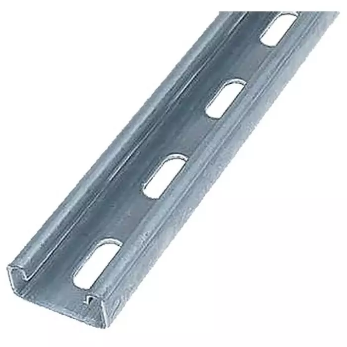 Unistrut 41x21 mm Slotted Galvanised Steel Strut 3m Long, P3300T (Pack of 2)