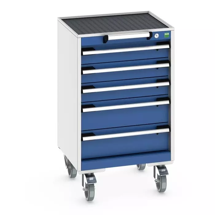 Bott 5 Drawer Sheet Steel Floor Standing Workstation 525x525x885 mm, 40402132.11V