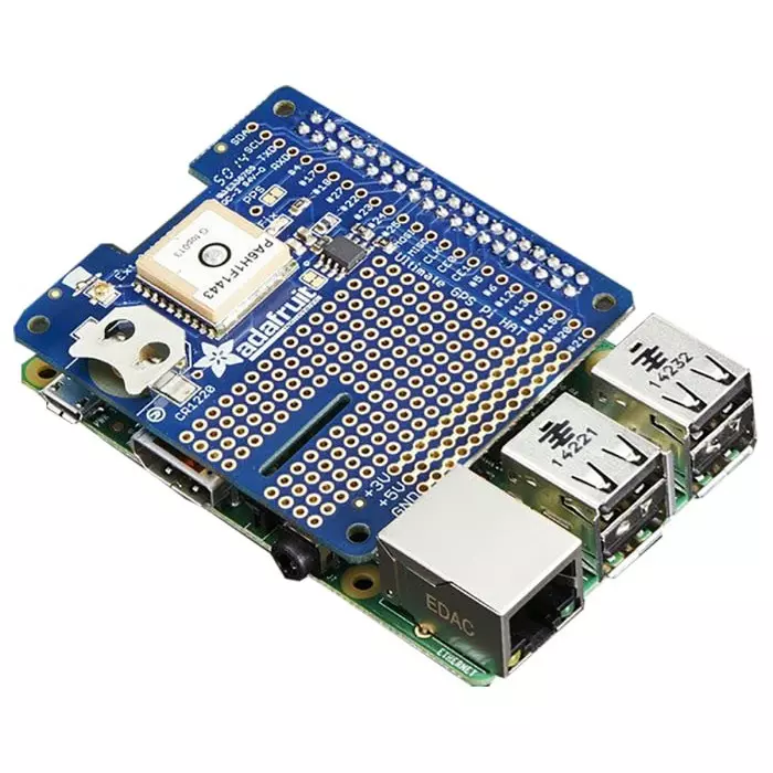 ADAFRUIT INDUSTRIES Ulti mAte GPS HAT for Raspberry Pi, 2324