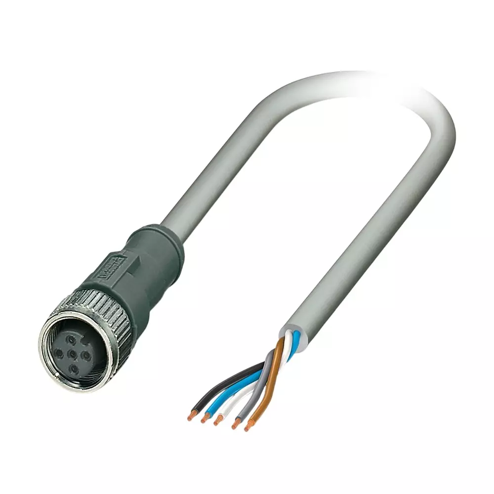 Phoenix Contact Sensor/Actuator Cable with 10 m Cable Length, SAC-5P-5,0-E20/M12FS