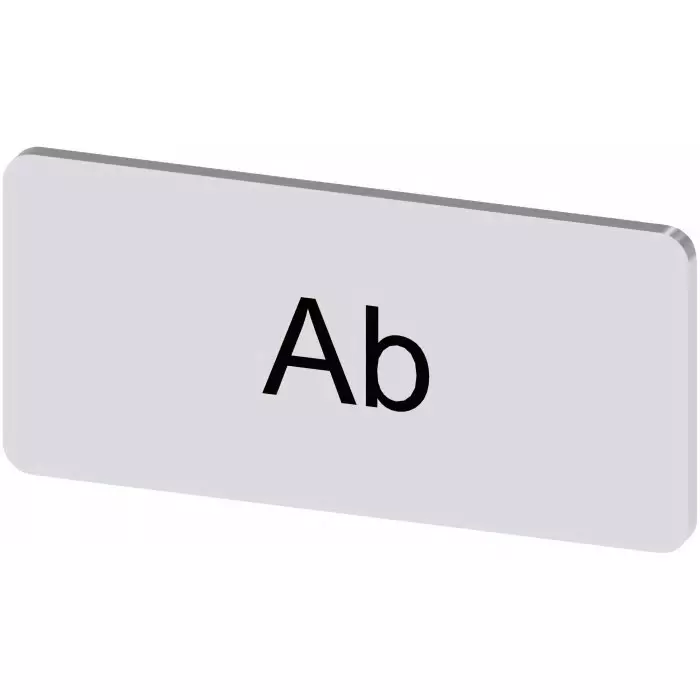 Siemens Labeling Plate, Ab, 3SU1900-0AC81-0AE0