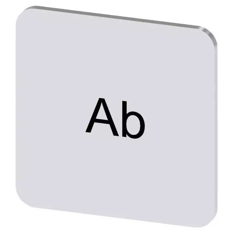 Siemens Labeling Plate, Ab, 3SU1900-0AF81-0AE0