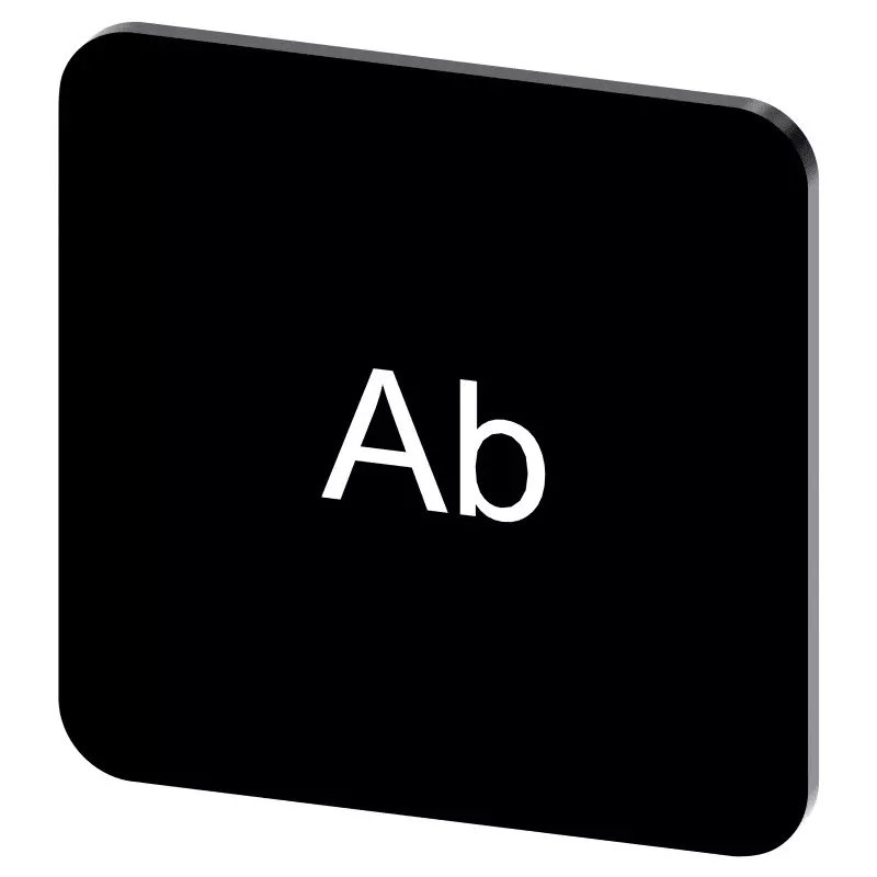 Siemens Labeling Plate, Ab, 3SU1900-0AF16-0AE0