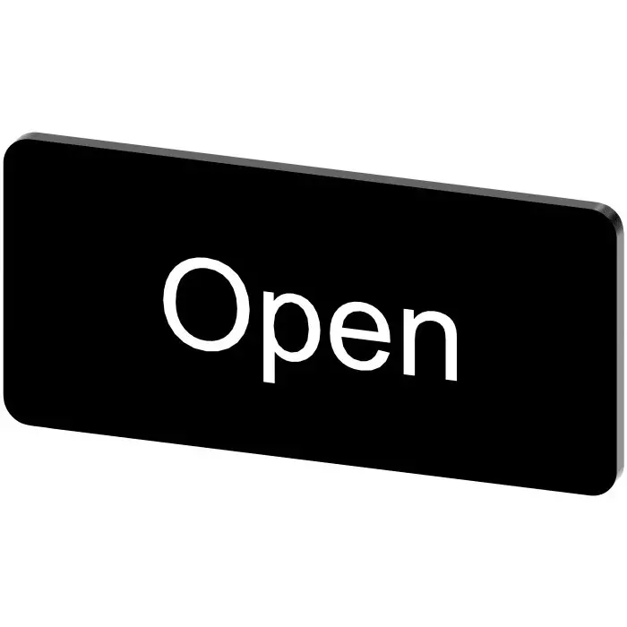 Siemens Labeling Plate, Open, 3SU1900-0AC16-0DW0