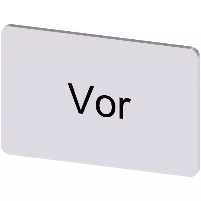 Siemens Labeling Plate, Vor, 3SU1900-0AD81-0AF0