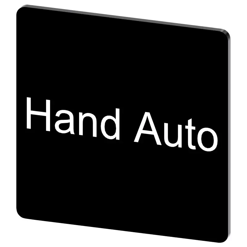 Siemens Labeling Plate, Hand - Auto, 3SU1900-0AE16-0DB0