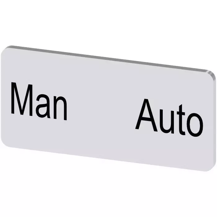 Siemens Labeling Plate, Man - Auto, 3SU1900-0AC81-0EA0