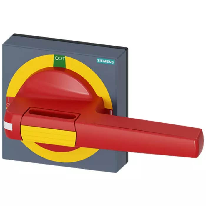 Siemens Red, Yellow Rotary Handle, 8UD1851 Series, 8UD1851-3AE05