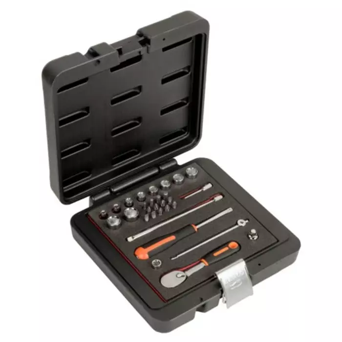 Bahco Bit Socket Set Imperial 1/4 inch with Ratchet Square, 6729MHP