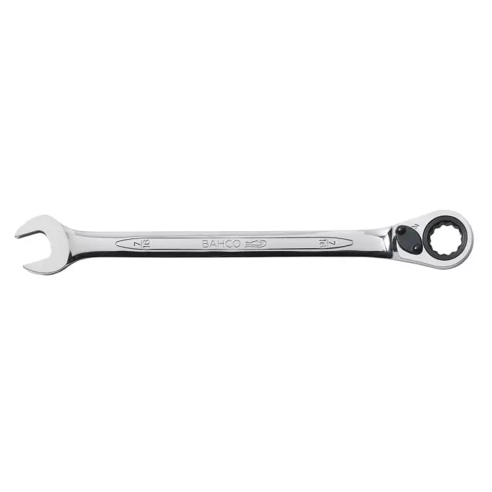 Bahco 1RZ Series Ratchet Spanner 7/16in Imperial Double Ended 165 mm Overall Length, 1RZ-7/16
