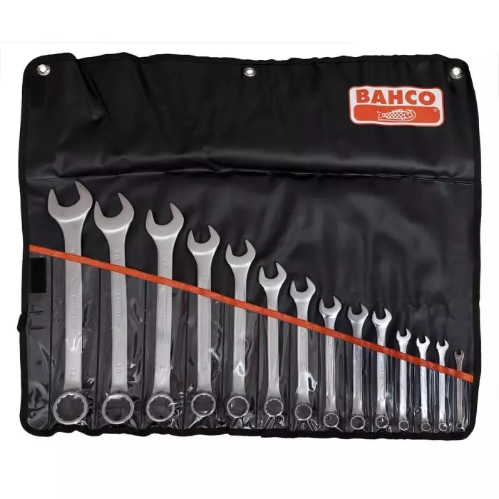 Bahco 111M Series Ring Spanner Set 8-32 mm Alloy Steel, 111M/17TL (Set of 17 Pcs)