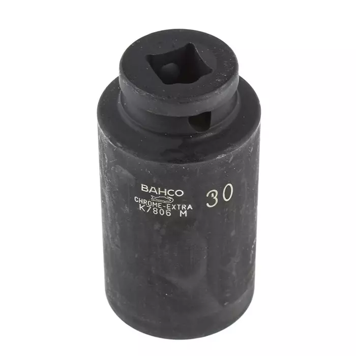 Bahco Deep Impact Socket Alloy Steel Blackened Finish 1/2 inch Square Drive, K7806M-30