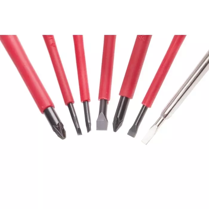 Bahco Pozidriv Slotted Insulated Screwdriver Set, BE-9889S (Set of 6 Pcs)