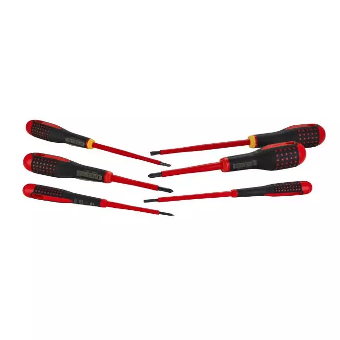 Bahco Phillips Slotted Insulated Screwdriver Set, FF1E1010 (Set of 7 Pcs)