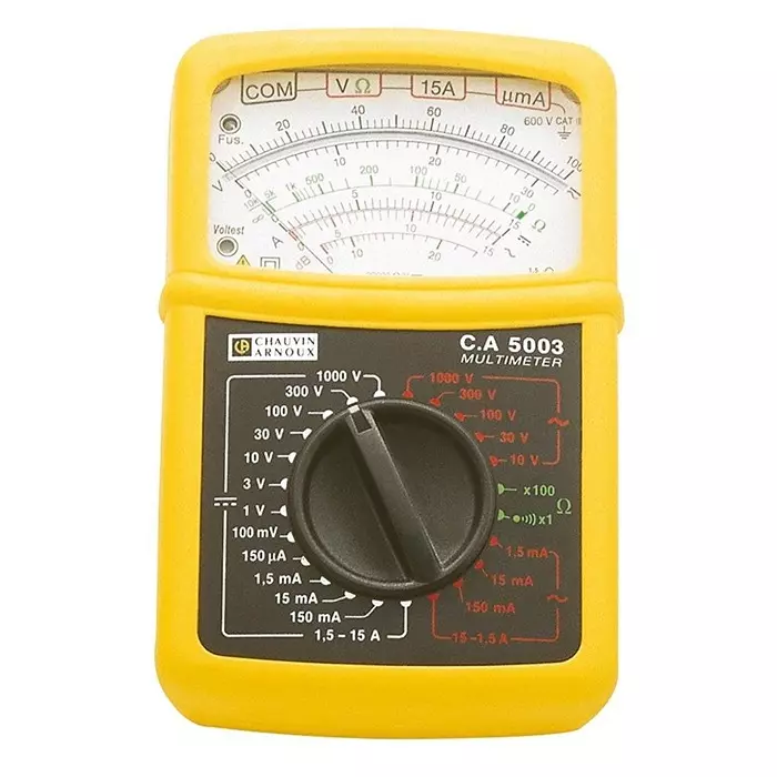 CHAUVIN ARNOUX Handheld Multimeter 15 A AC 15 A DC 1000 V AC - UKAS Calibrated, P01196522E
