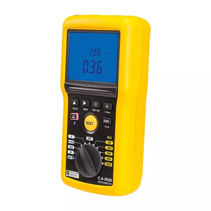CHAUVIN ARNOUX Insulation Continuity Tester 50 V Min 1000 V Max 200G Ω Max CAT IV - UKAS Calibration, P01140826