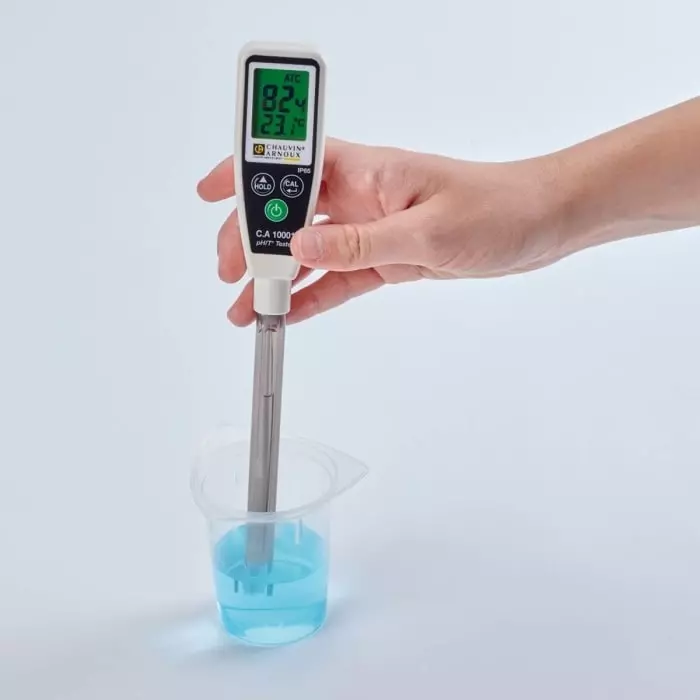 CHAUVIN ARNOUX pH Meter 0.01pH Resolution 14pH Max +60 °C Max, P01710015