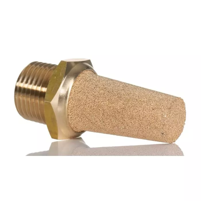 Norgren T40 Series Pneumatic Silencer Bronze 10 Bar Threaded R 1/2 Male, T40B4800