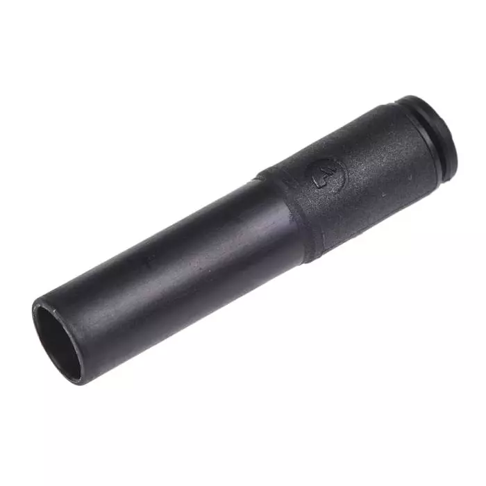 Legris LF3000 Series Straight Tube-to-Tube Adaptor Push In 4 mm to Push In 8 mm Tube-to-Tube Connection Style, 3166 04 08 (Pack of 5 Pcs)