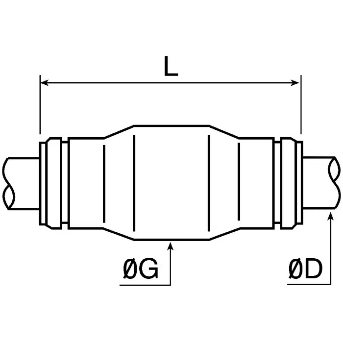 Legris LF3800 Series Straight Tube-to-Tube Adaptor Push In 6 mm to Push In 6 mm Tube-to-Tube Connection Style, 3806 06 00