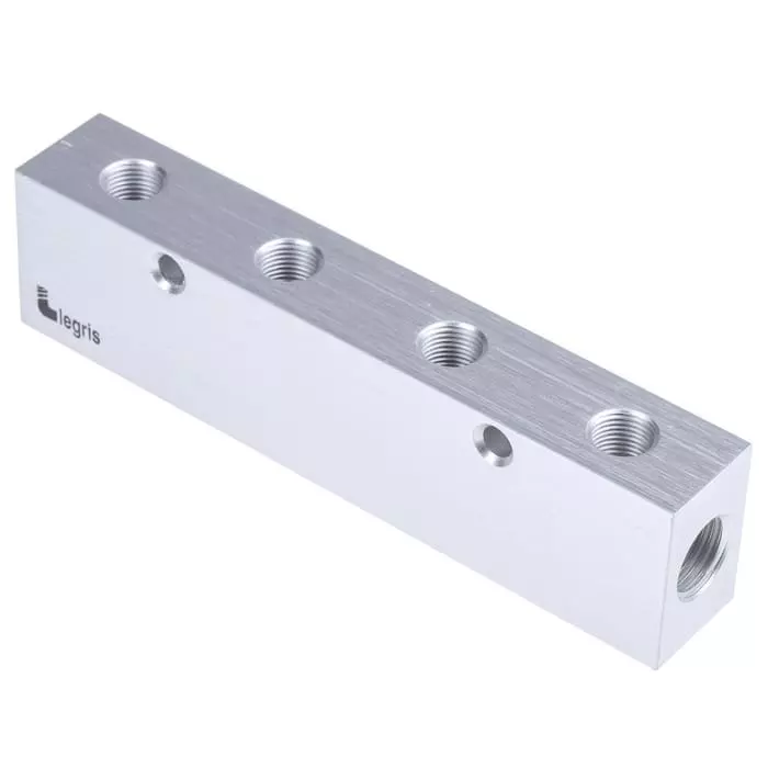 Legris 3311 Series 4 Outlet Manifold G 1/4 G 1/8, 3311 10 13 04